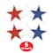 Beistle 7.5" x 7.75" Red, White & Blue Plastic Star Cutouts, 6ct.